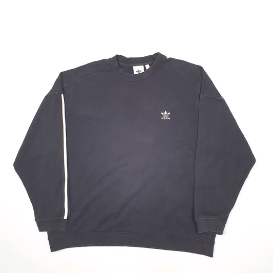 Mens Black Adidas  Crewneck Jumper