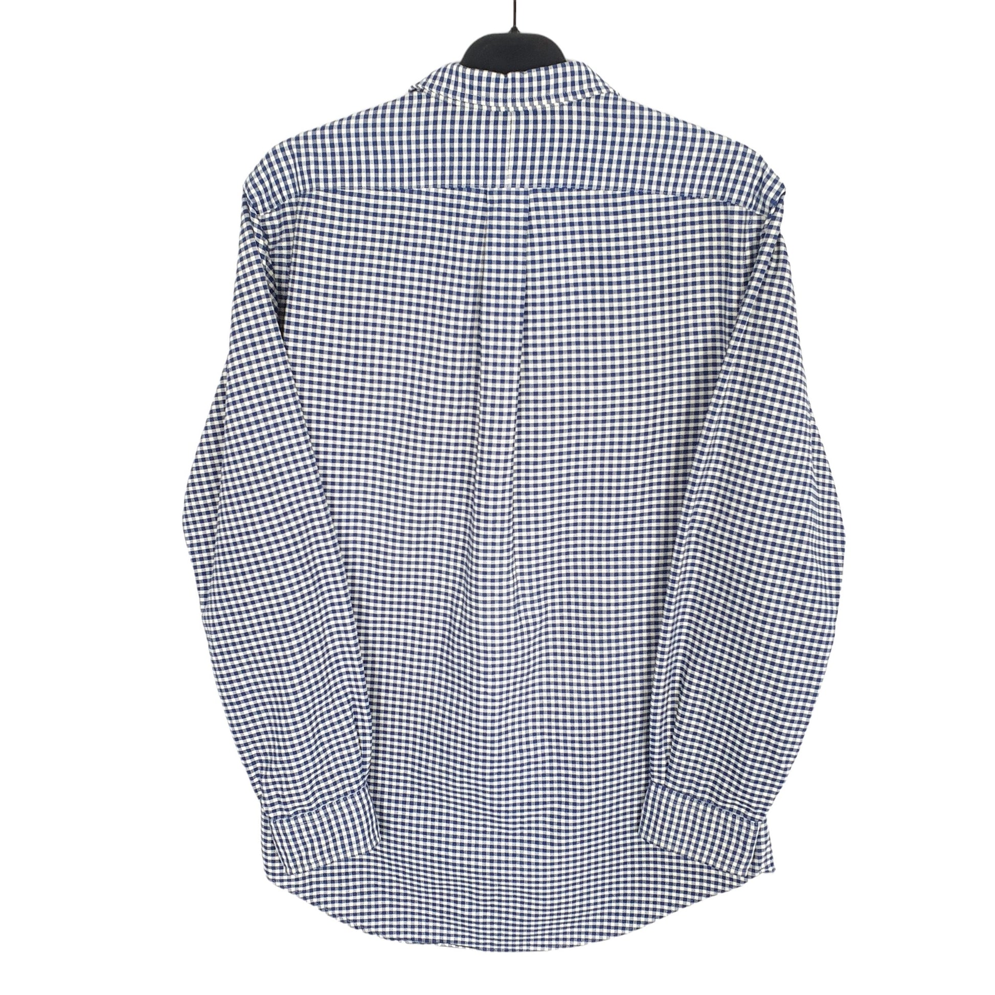 Ralph Lauren Long Sleeve Custom Fit Gingham Shirt Blue