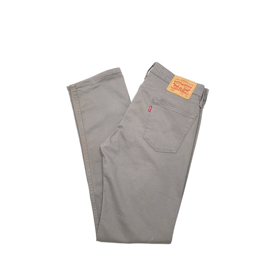 Levis 513 Slim Fit Jeans W30 L32 Grey