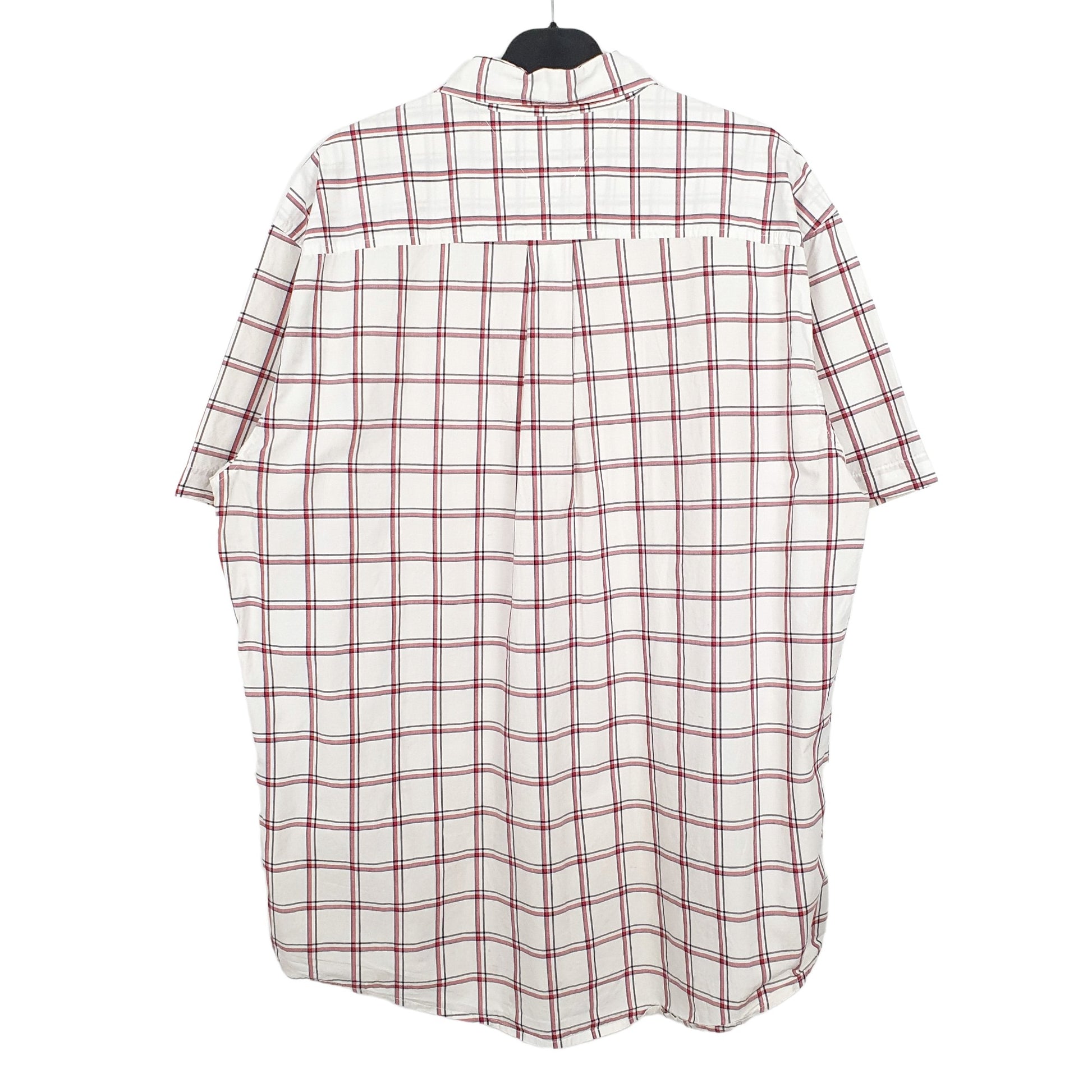 Tommy Hilfiger Short Sleeve Classic Fit Check Shirt Cream