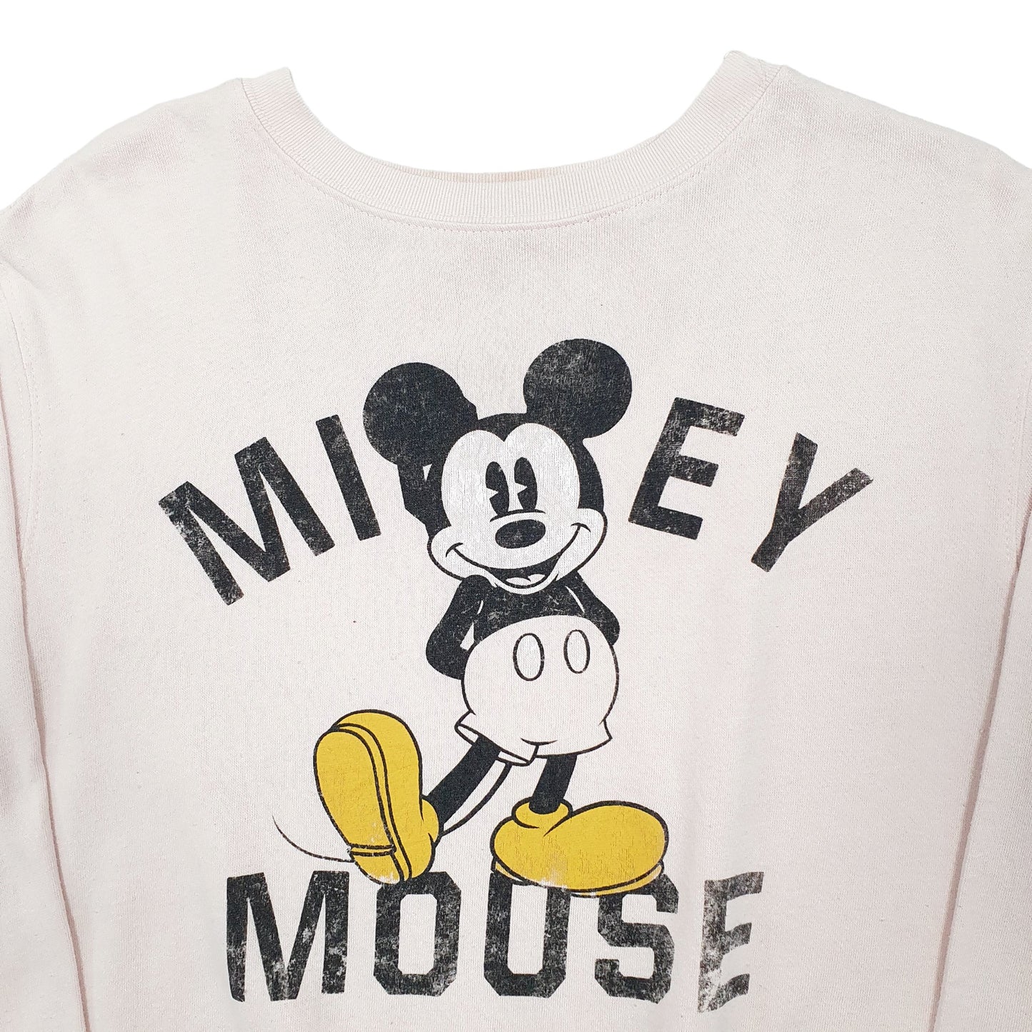 Womens Pink Disney Mickey Mouse Crewneck Jumper