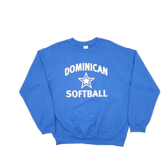 Gildan Dominican Softball Crewneck M Blue