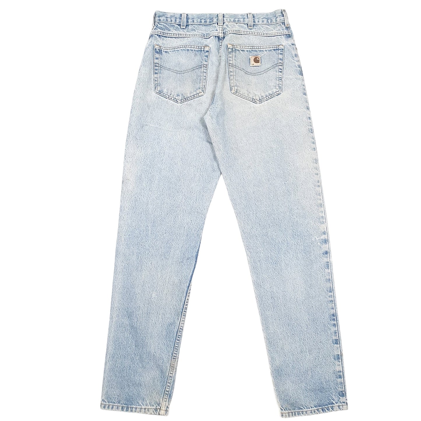 Mens Blue Carhartt Tapered Casual JeansW33 L34