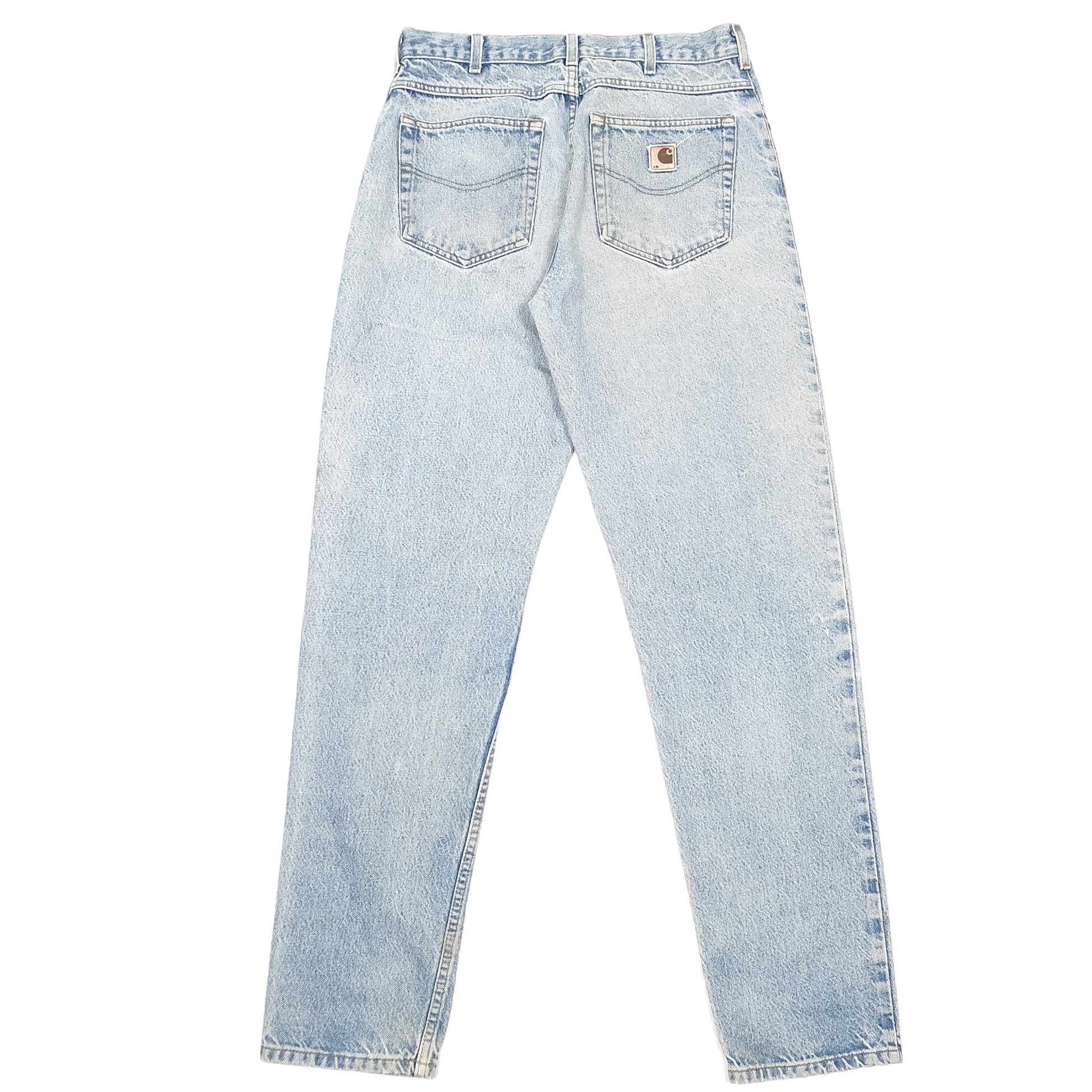 Mens Blue Carhartt Tapered Casual JeansW33 L34