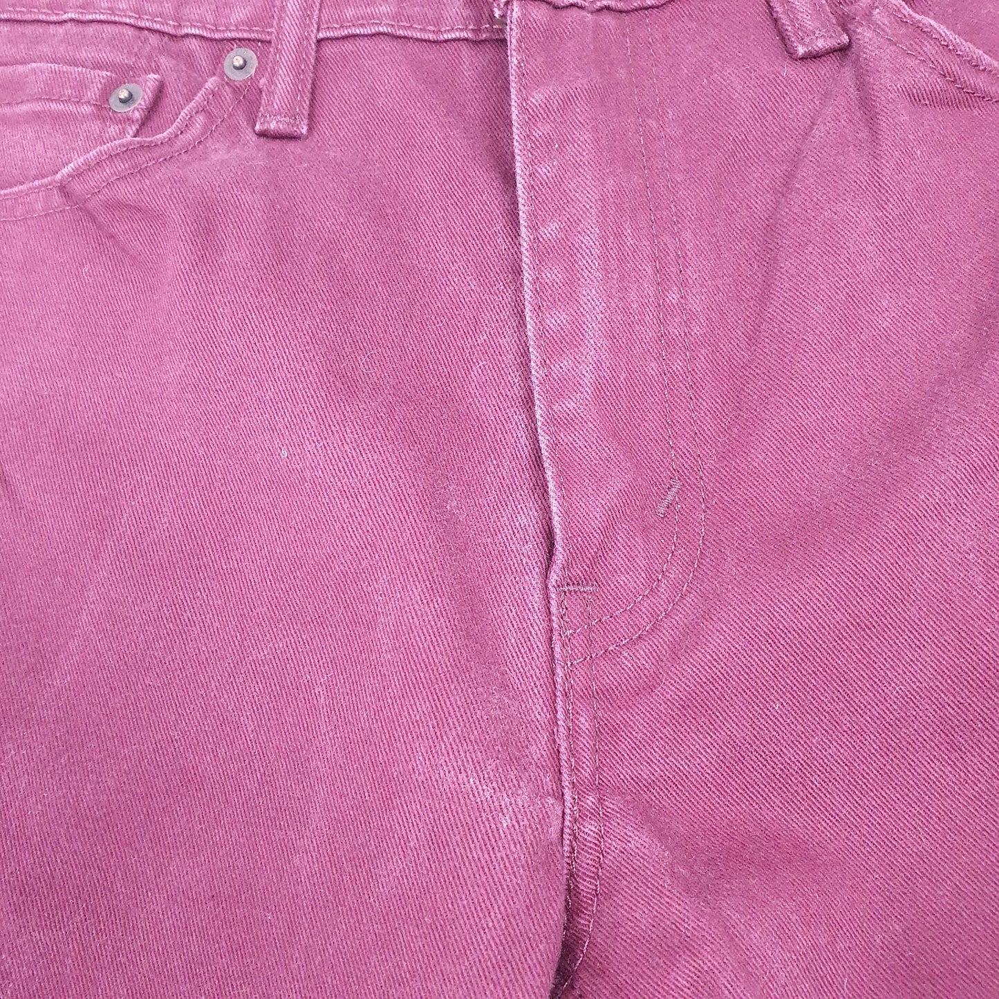 Levis 513 Slim Fit Jeans W32 L32 Burgundy