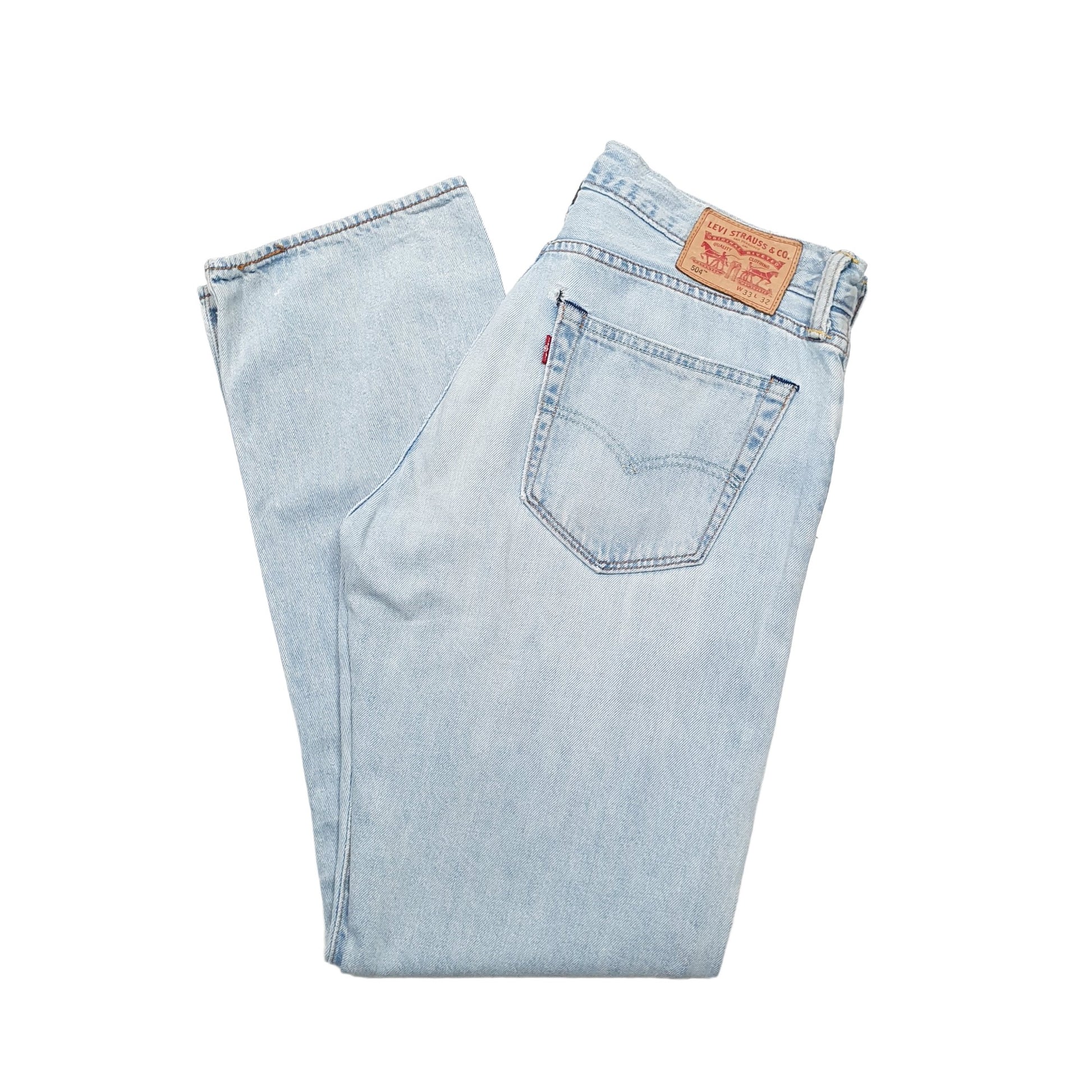 Levis 504 Regular Fit Jeans W34 L31 Blue
