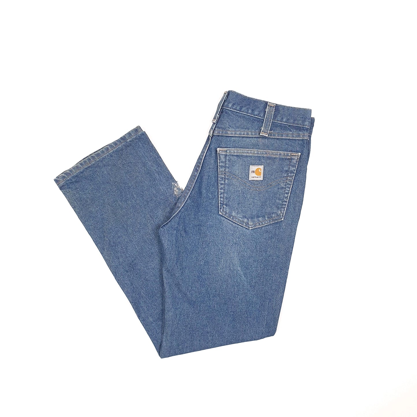 Carhartt Casual Regular Fit Flame Resistant Jeans W32 L30 Blue