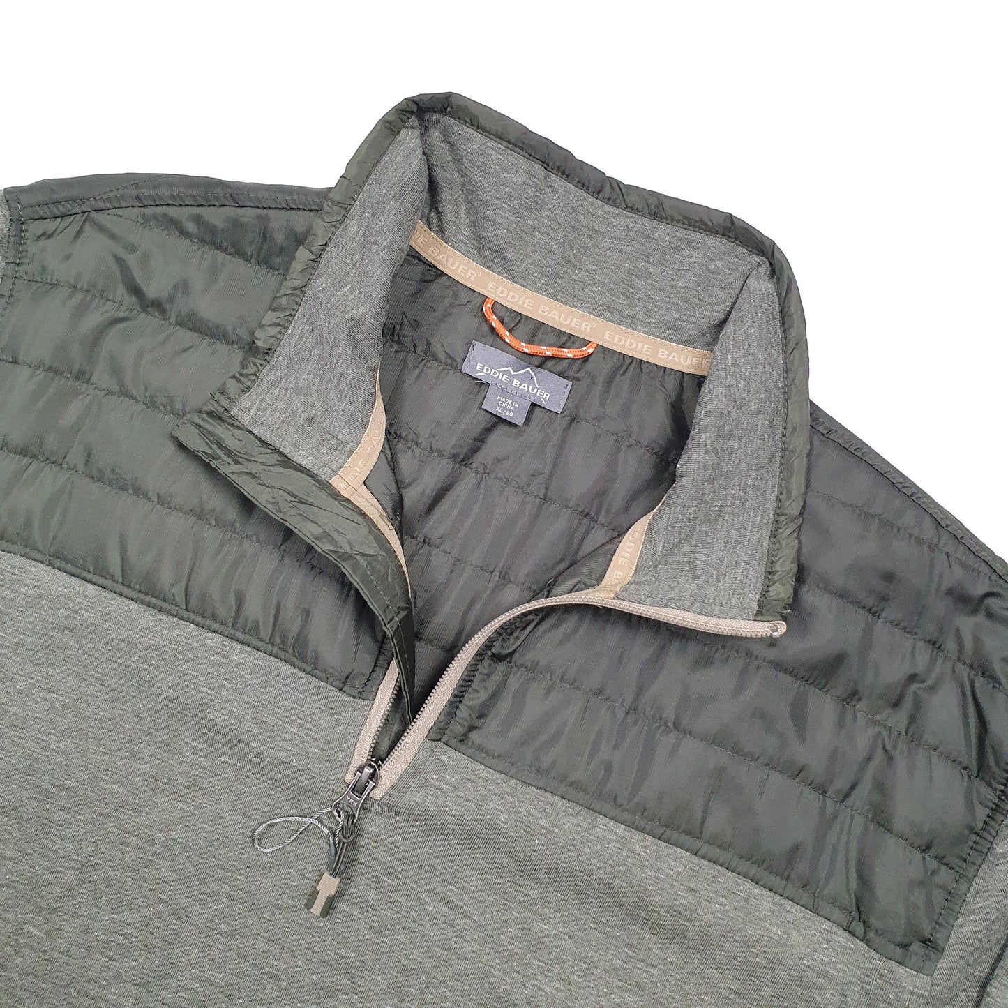 Eddie Bauer Quarter Zip XL Green