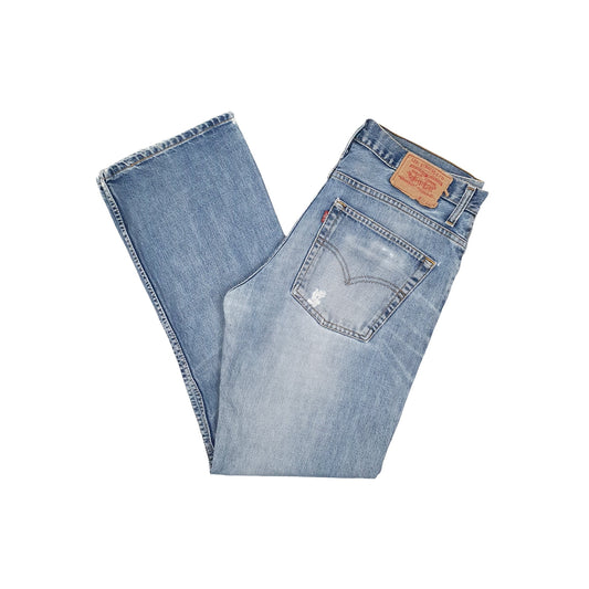 Levis 507 Bootcut Fit Jeans W34 L32 Blue
