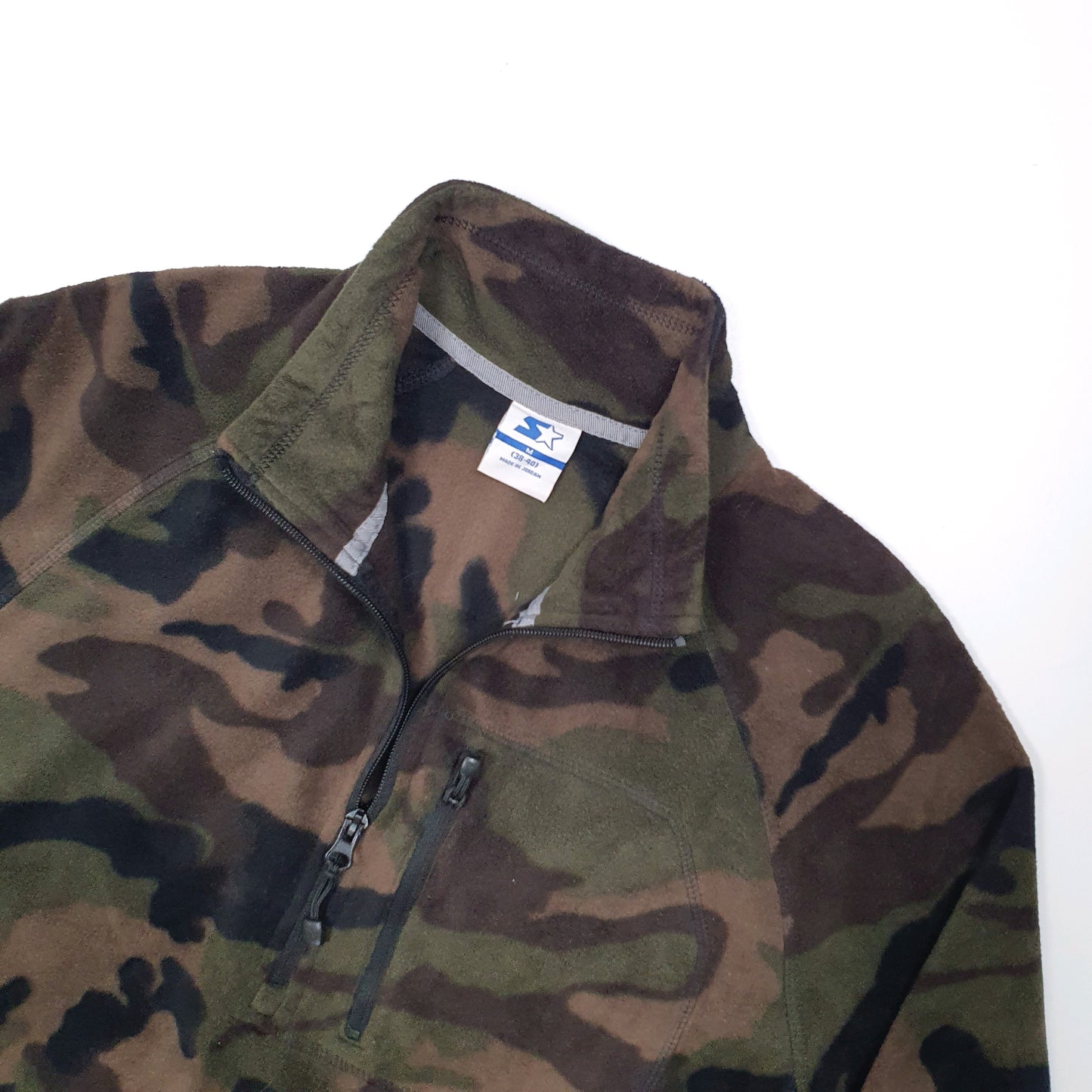 Starter Camouflage Quarter Zip Fleece M Green