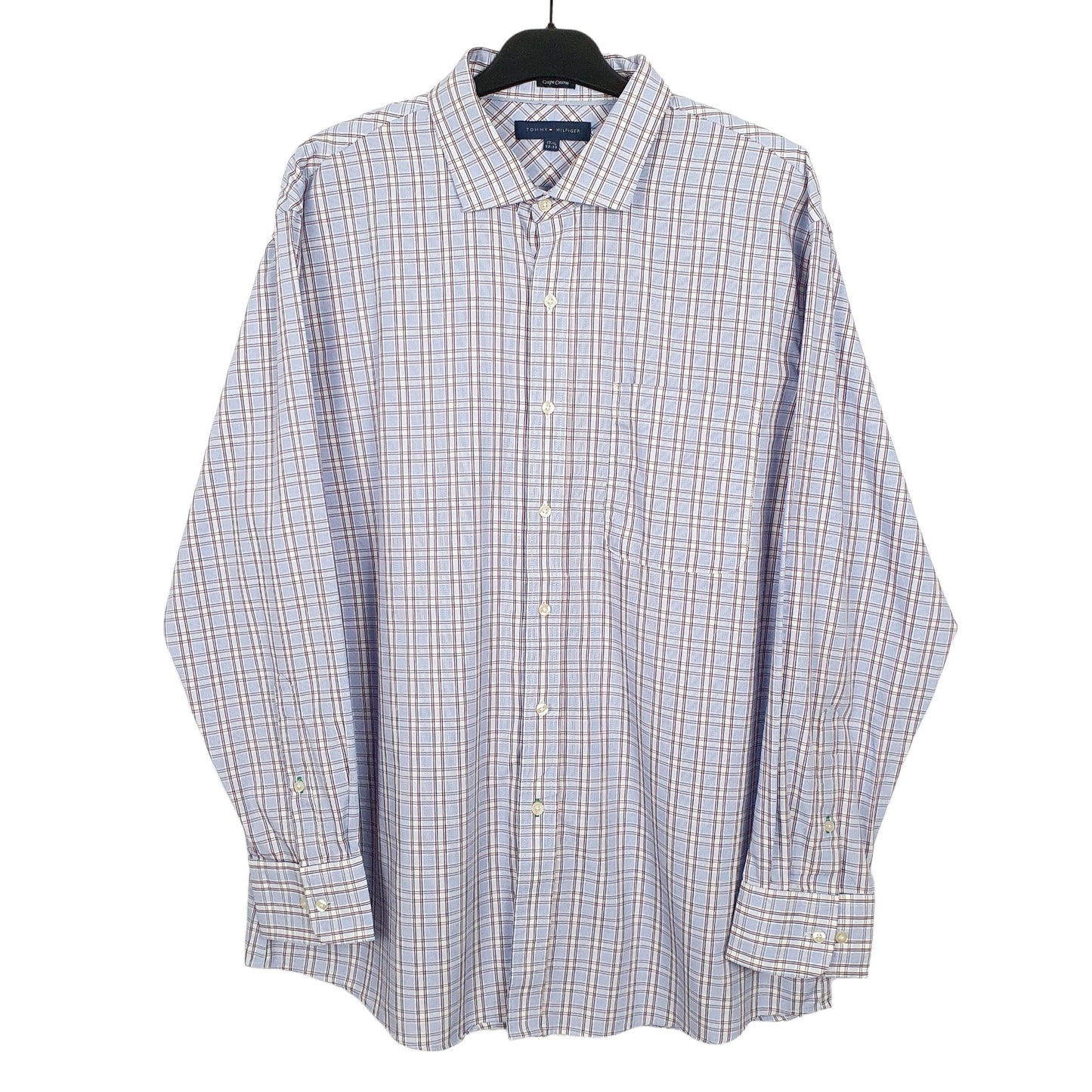 Tommy Hilfiger Long Sleeve Regular Fit Check Shirt Blue