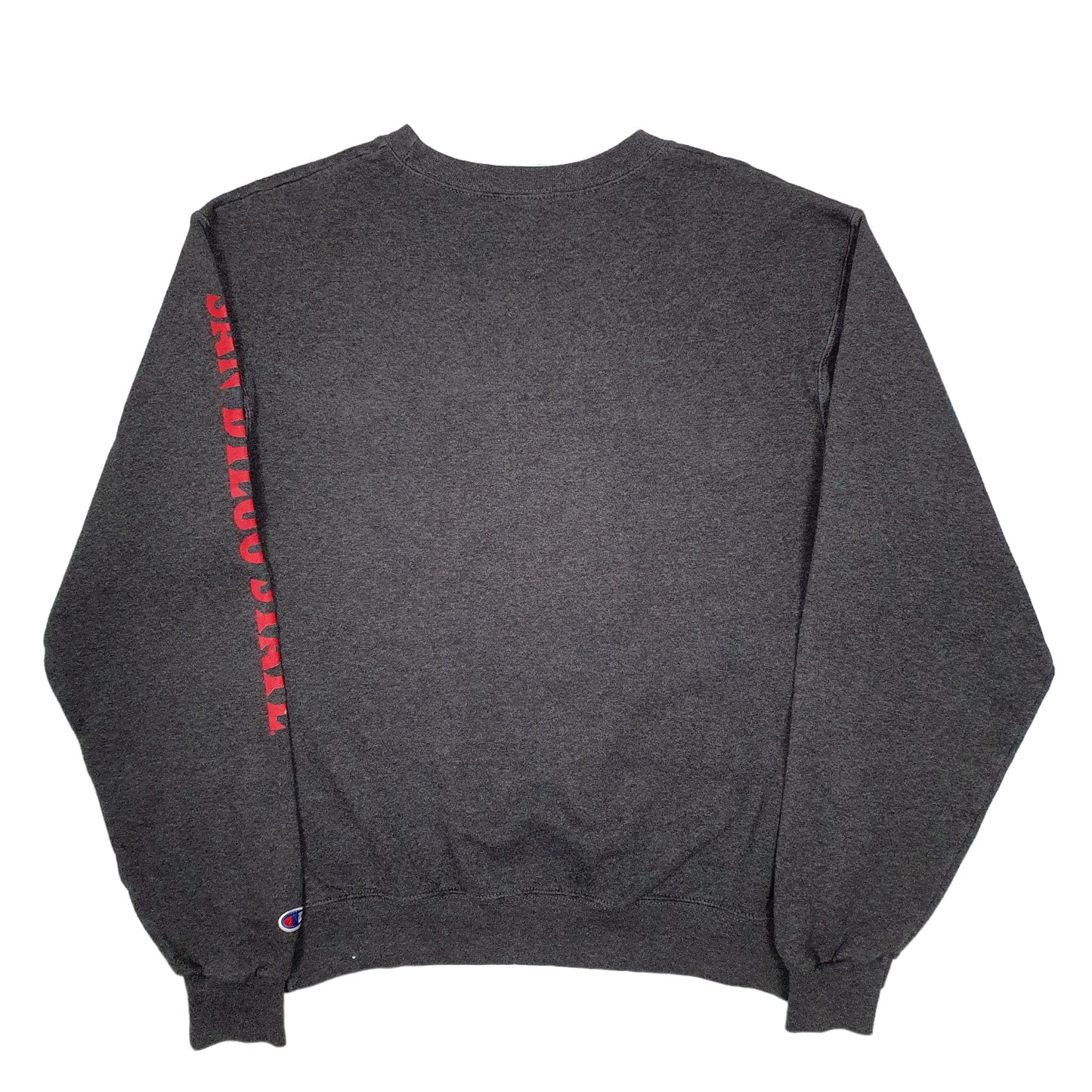 Mens Grey Champion San Diego State Crewneck Jumper