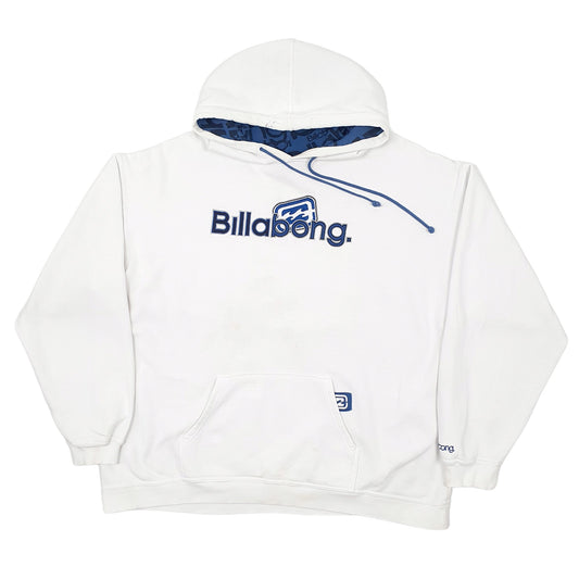 Mens White Billabong Hoodie Jumper