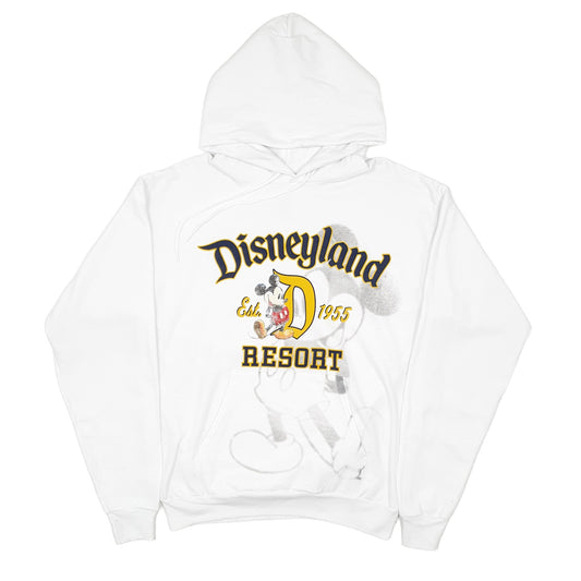 Mens White Disney Mickey Mouse Disneyland Hoodie Jumper