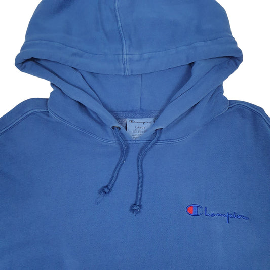 Mens Blue Champion  Hoodie Jumper
