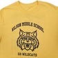 Mens Yellow Unbranded USA College Wildcats Short Sleeve T Shirt