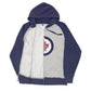 Mens Grey NHL Winnipeg Jets Hockey Hoodie Full Zip Jumper