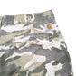 Mens Khaki Carhartt Combat Camouflage Cargo Shorts