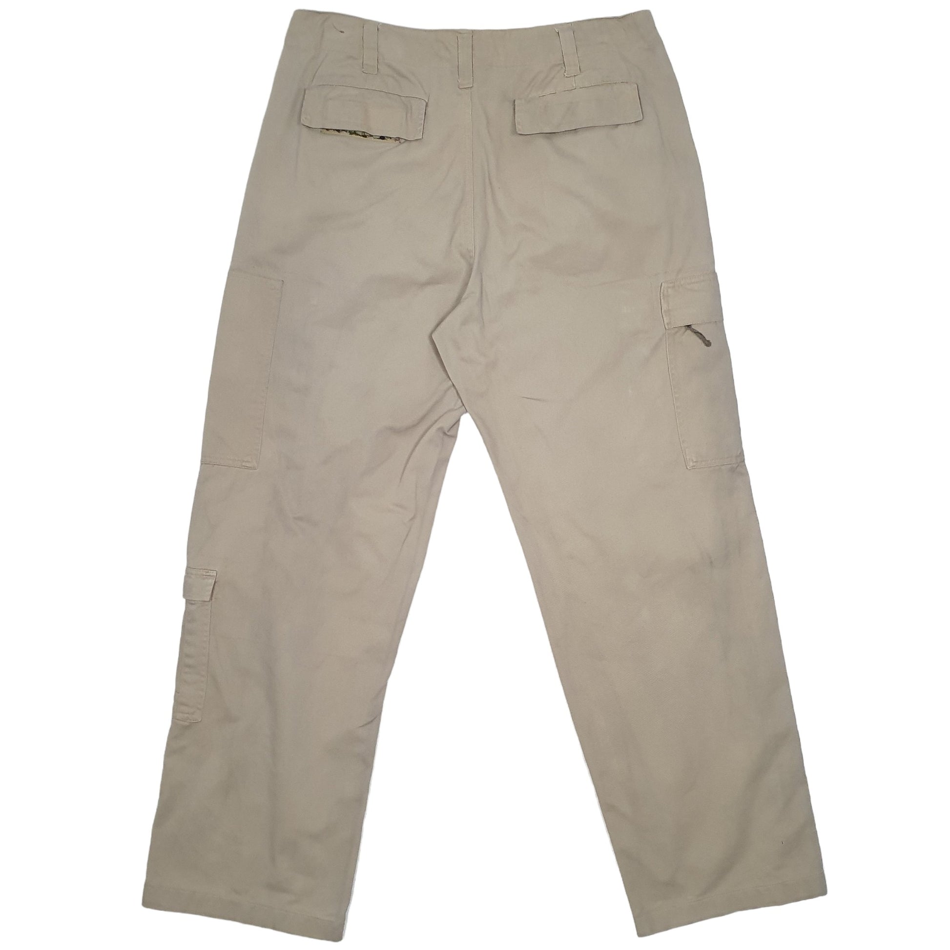 Mens Beige Illegal Jeans Inc Combat Pants Cargo Trousers