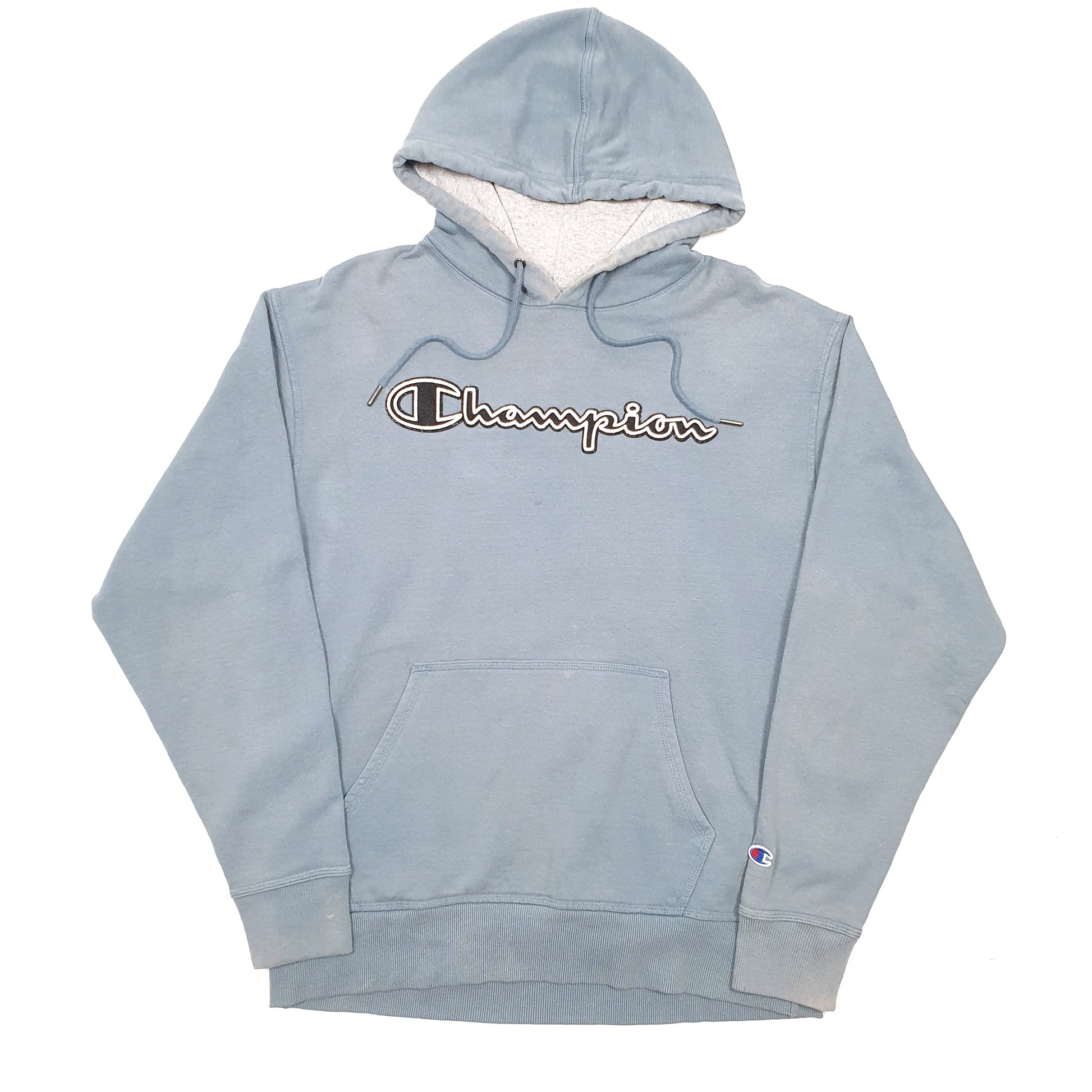 Mens Blue Champion  Hoodie Jumper