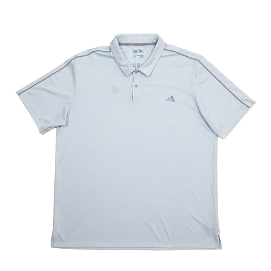 Adidas Golf Short Sleeve Polyester Polo Shirt Blue