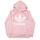 Womens Pink Adidas  Hoodie Jumper