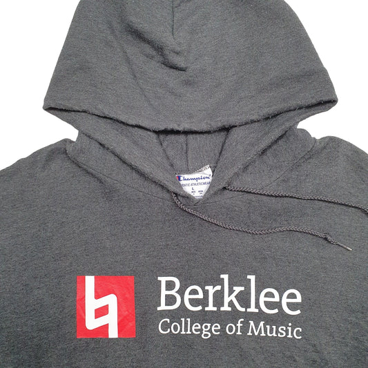 Mens Grey Champion Berklee USA College Music Hoodie Jumper