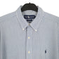 Ralph Lauren Short Sleeve Blaire Fit Pinstripe Shirt White