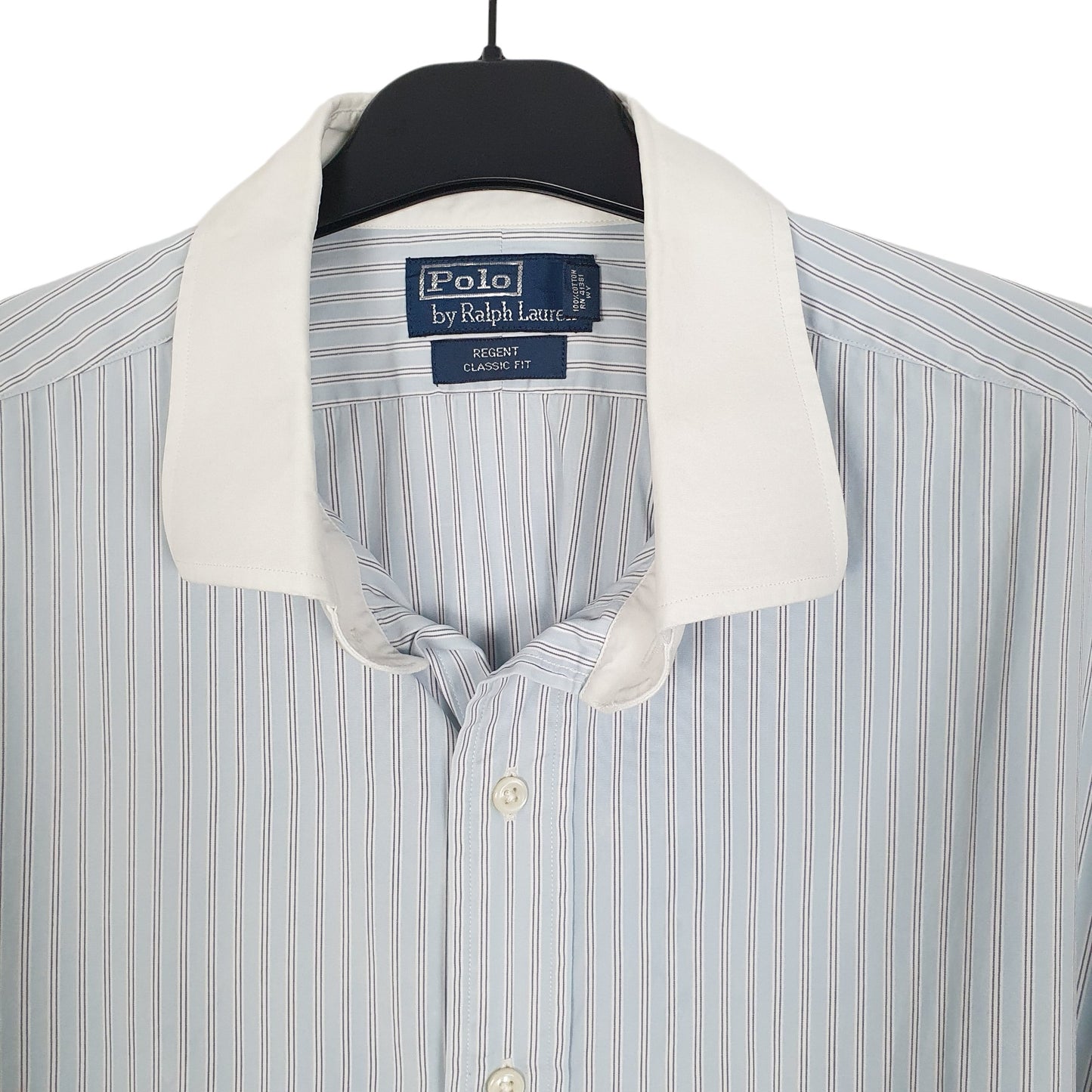 Ralph Lauren Long Sleeve Classic Fit Striped Shirt Blue