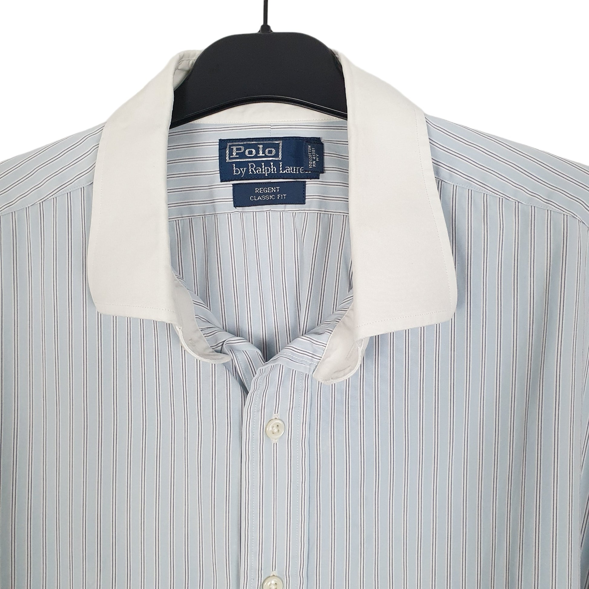 Ralph Lauren Long Sleeve Classic Fit Striped Shirt Blue