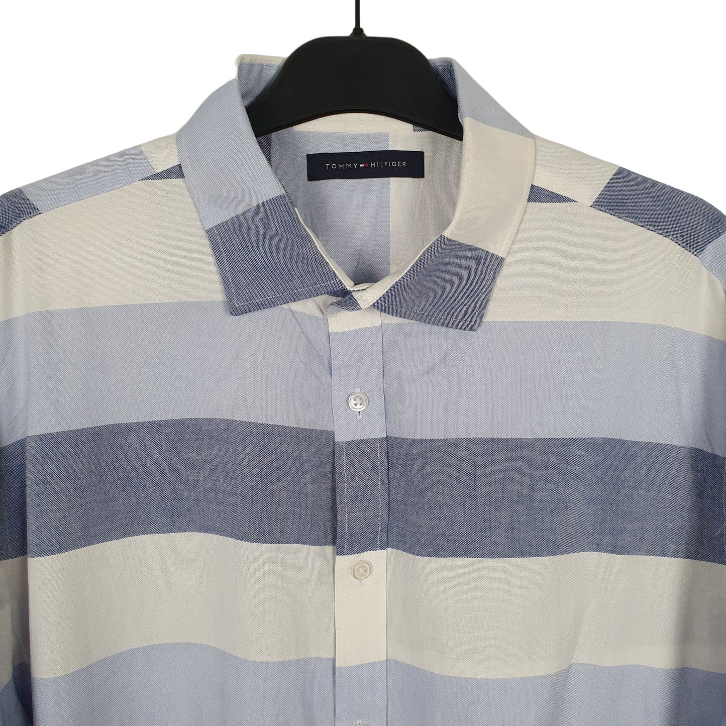 Tommy Hilfiger Long Sleeve Regular Fit Striped Shirt Blue