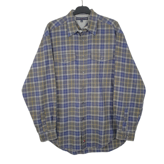 Tommy Hilfiger Long Sleeve Regular Fit Check Shirt Blue