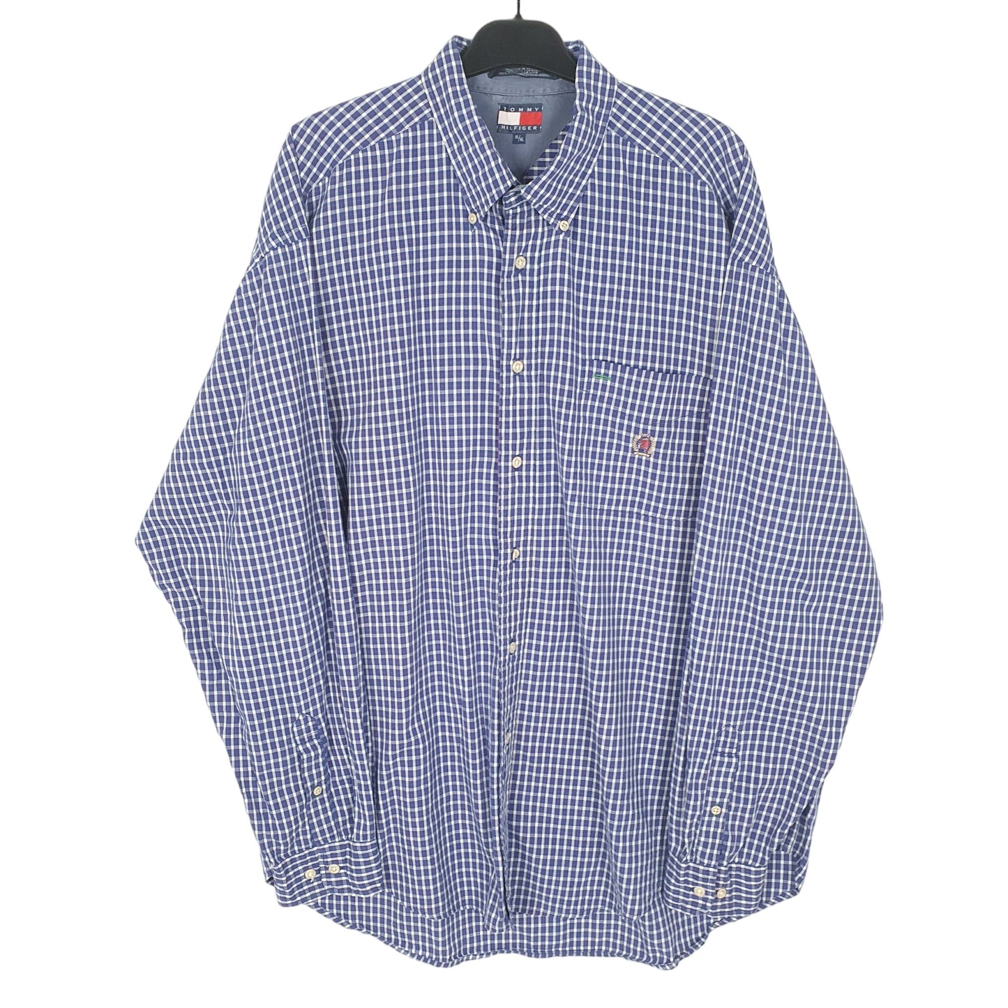 Tommy Hilfiger Long Sleeve Regular Fit Check Shirt Blue