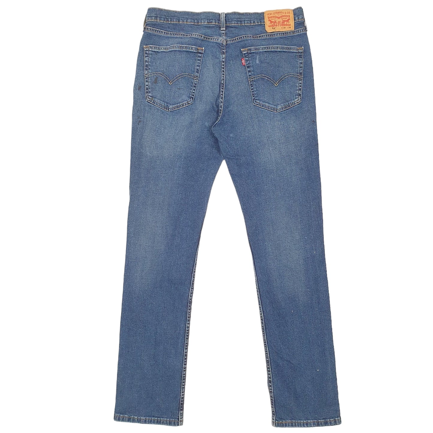 Mens Blue Levis Stretch 514 JeansW36 L34