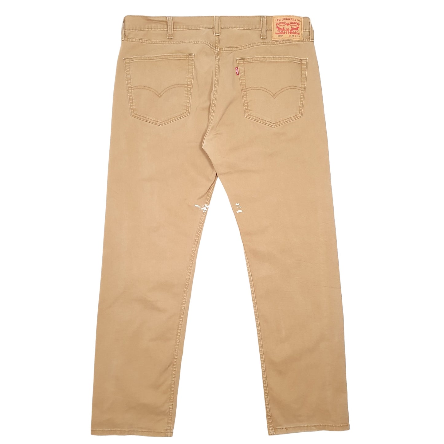 Mens Tan Levis 505 505 JeansW38 L32