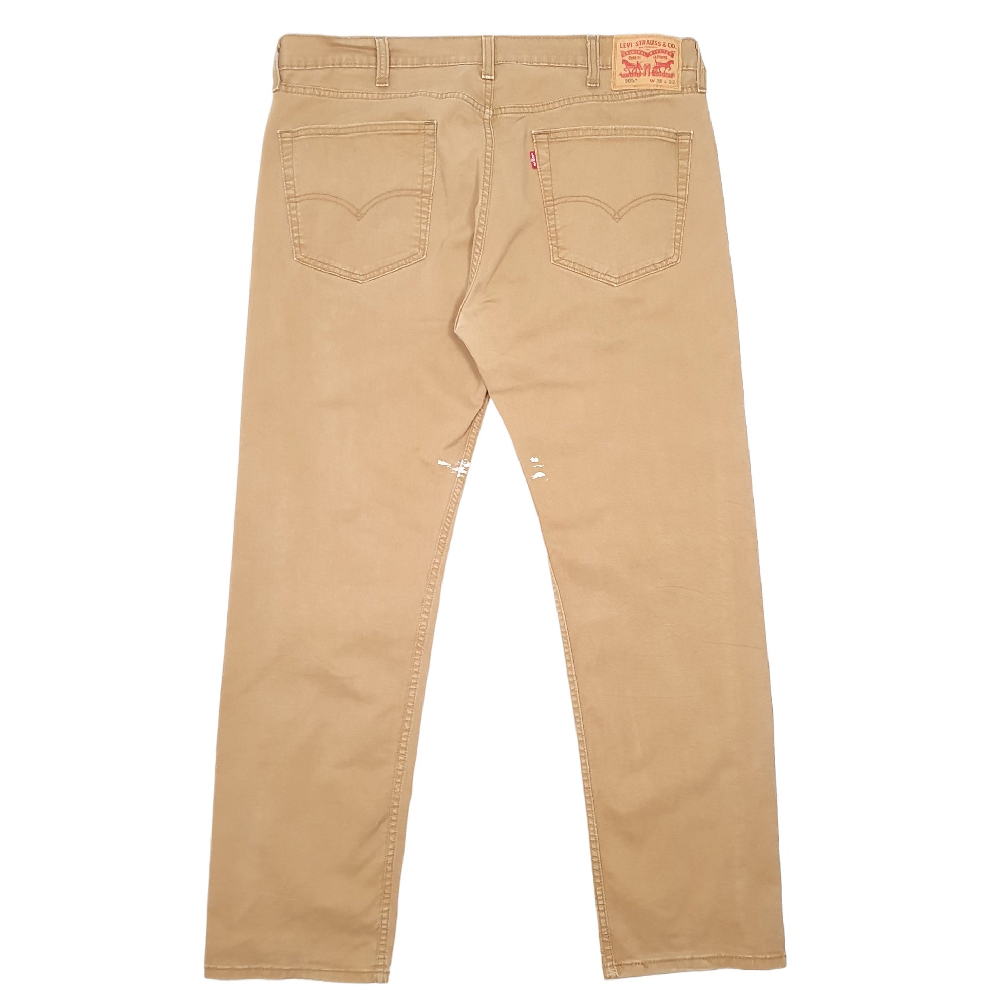 Mens Tan Levis 505 505 JeansW38 L32