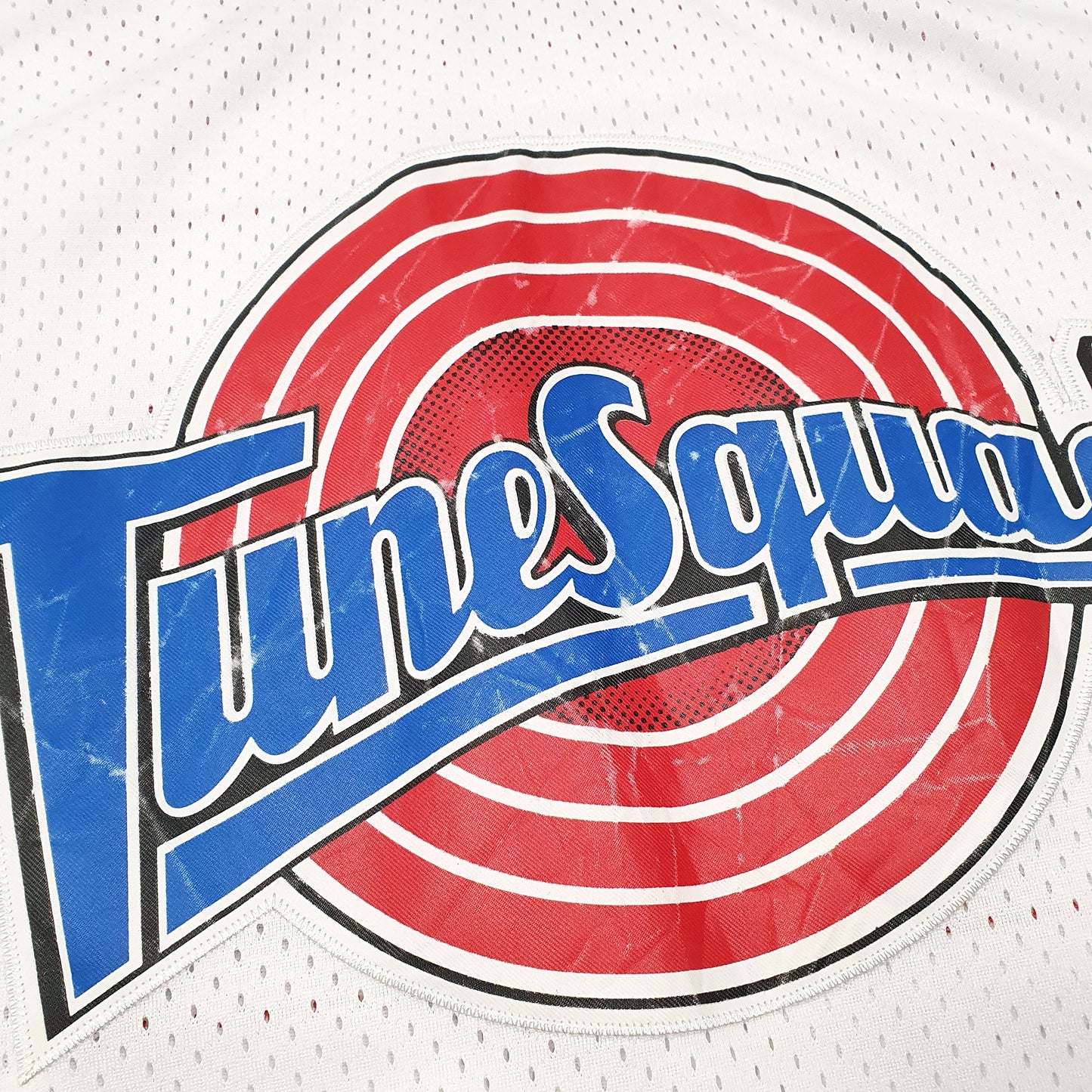 Mens White Champion Space Jam Tune Squad Bill Murray Movie Basketball Jersey Short Sleeve T Shirt