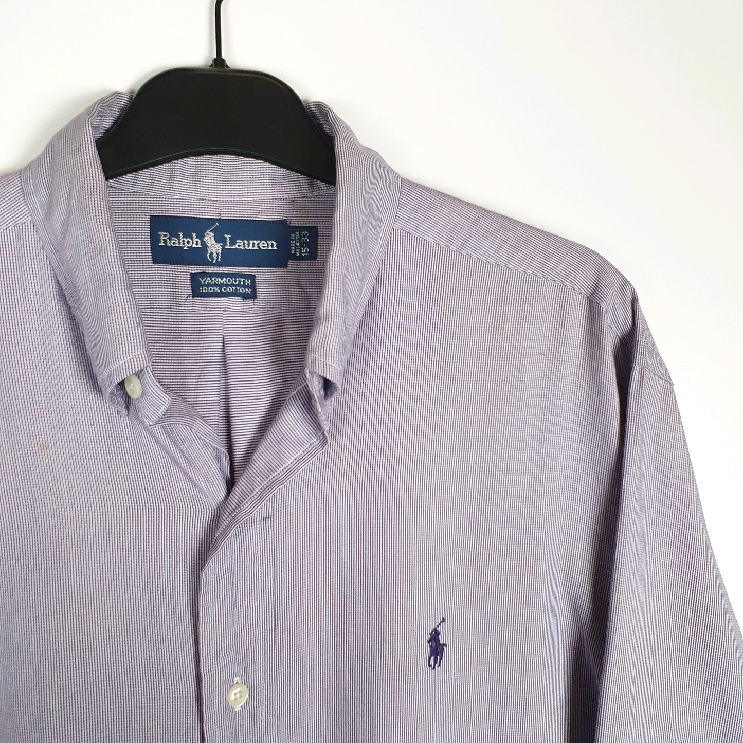 Polo Ralph Lauren Long Sleeve Yarmouth Fit Check Shirt Purple