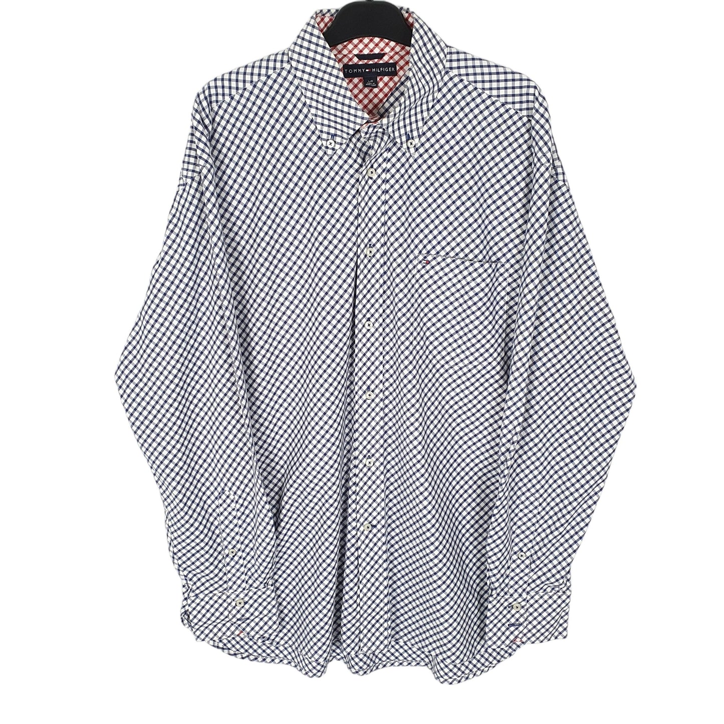 Tommy Hilfiger Long Sleeve Regular Fit Check Shirt White