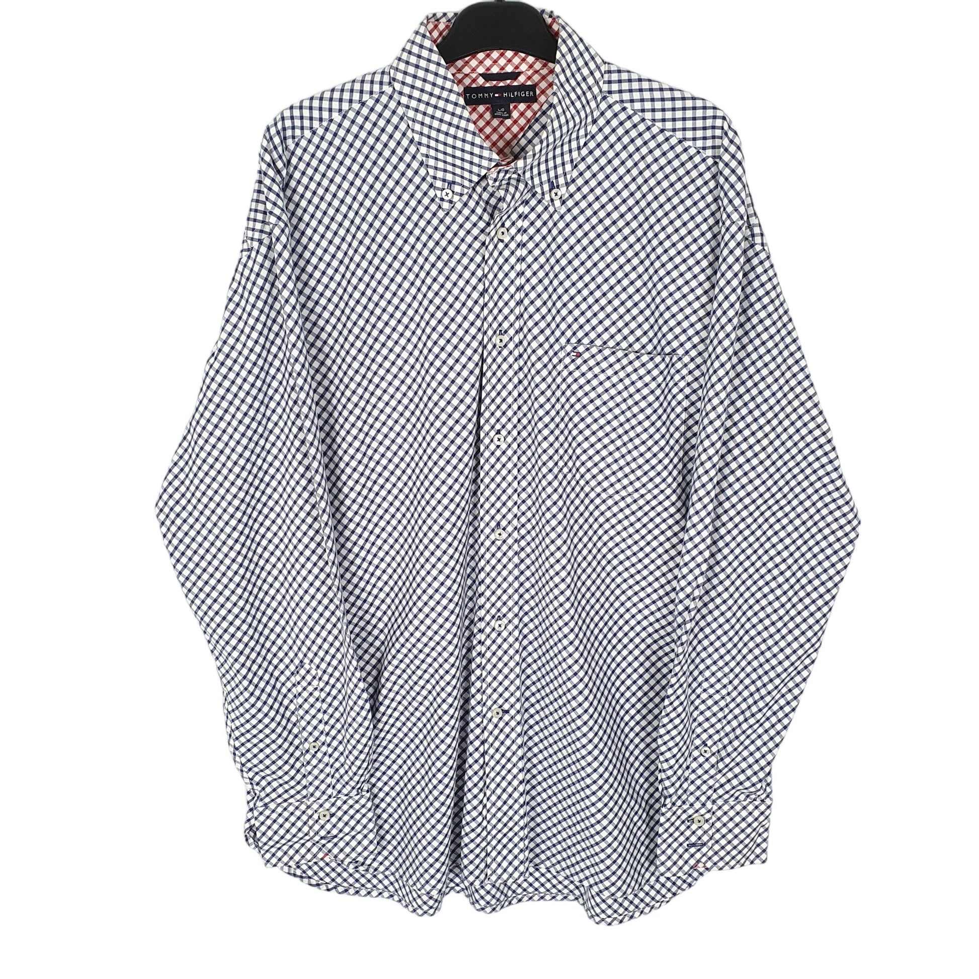 Tommy Hilfiger Long Sleeve Regular Fit Check Shirt White