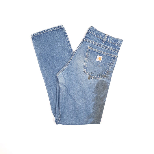 Carhartt Casual Regular Fit USA Made Jeans W34 L34 Blue