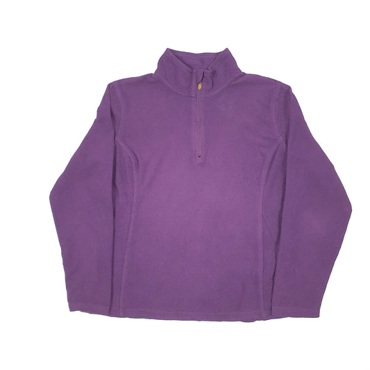 Champion Womens Quarter Zip Fleece S Purple