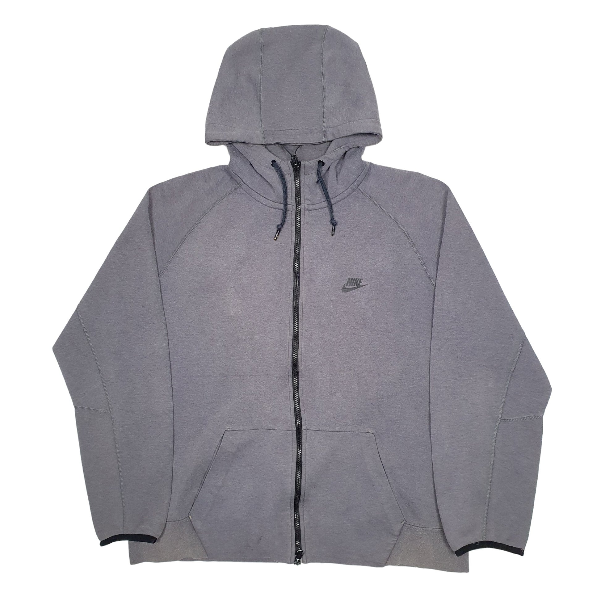 Mens Grey Nike Active Sports Running Full Zip Jumper