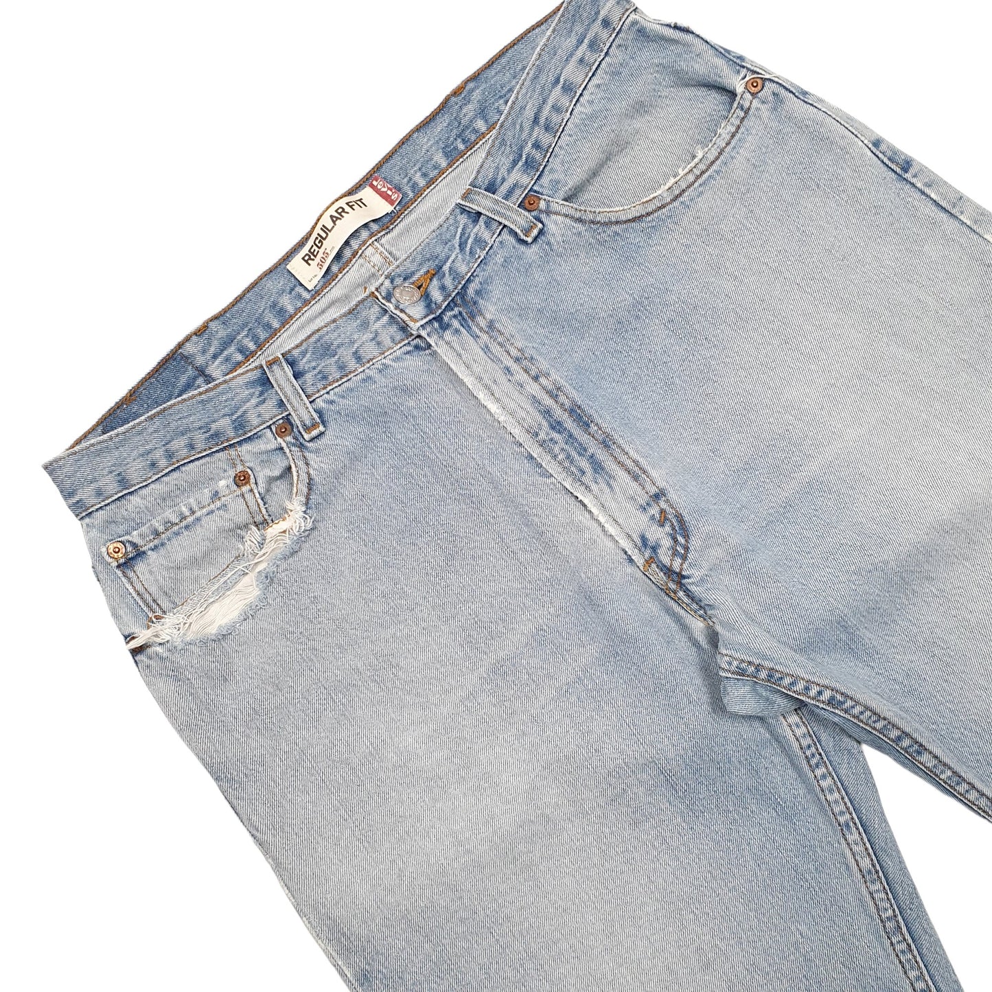 Mens Blue Levis  505 JeansW38 L32