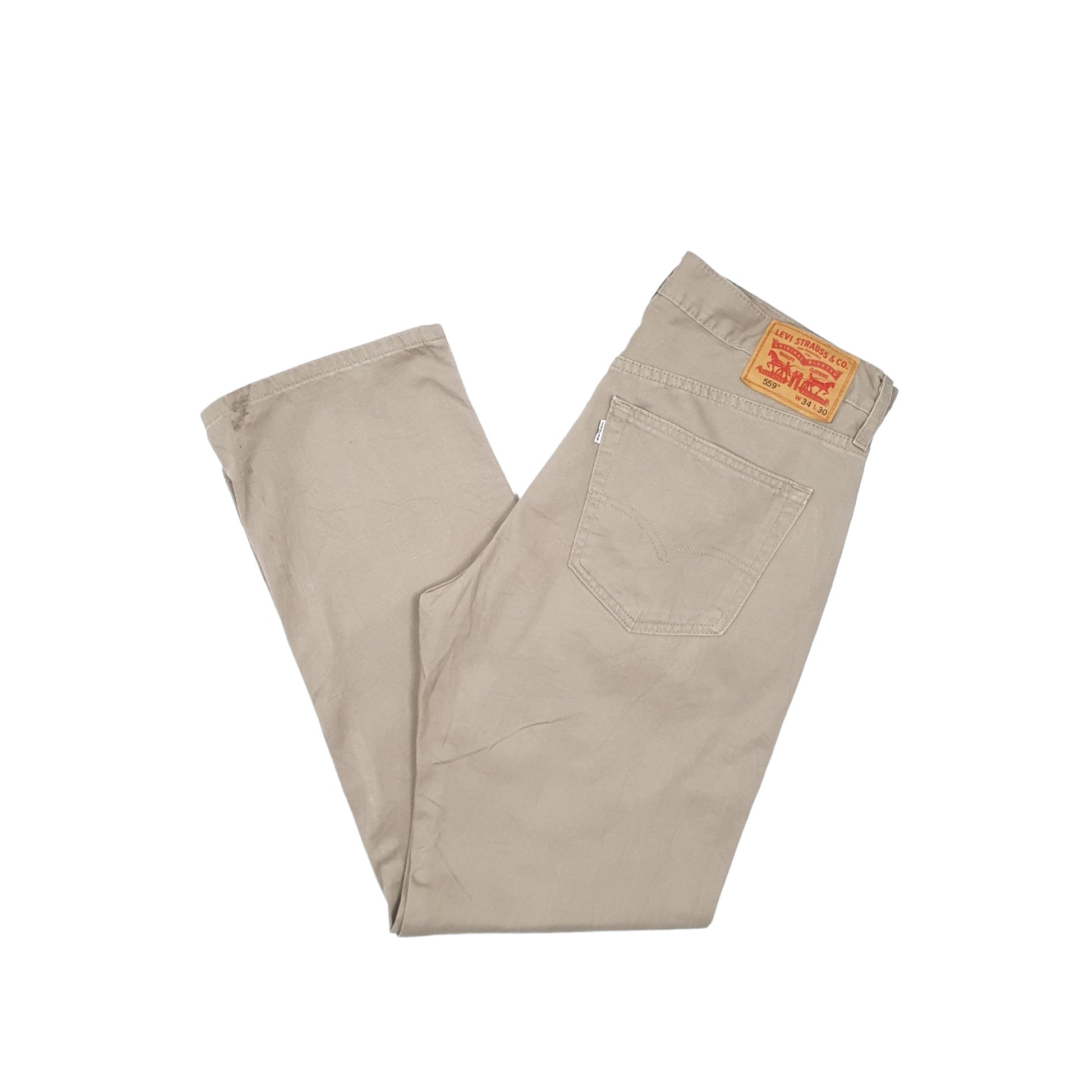 Levis 559 Relaxed Fit Jeans W34 L30 Beige