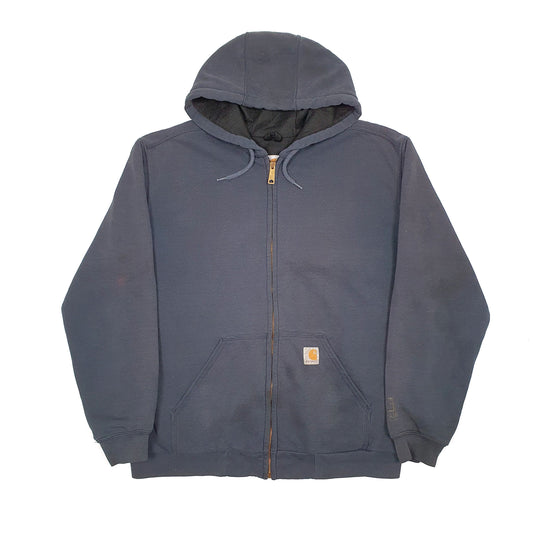 Mens Navy Carhartt Rain Defender Active Full Zip Jumper