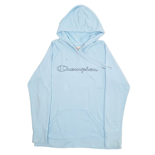 Mens Blue Champion  Hoodie Jumper