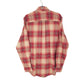 Arrow USA Flannel Shacket Overshirt Long Sleeve Regular Fit Check Shirt Burgundy