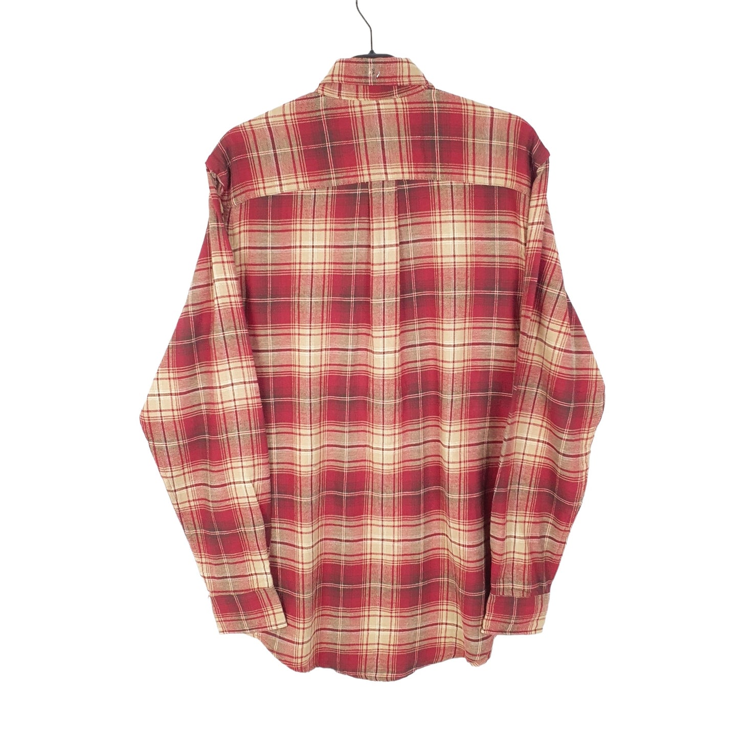 Arrow USA Flannel Shacket Overshirt Long Sleeve Regular Fit Check Shirt Burgundy