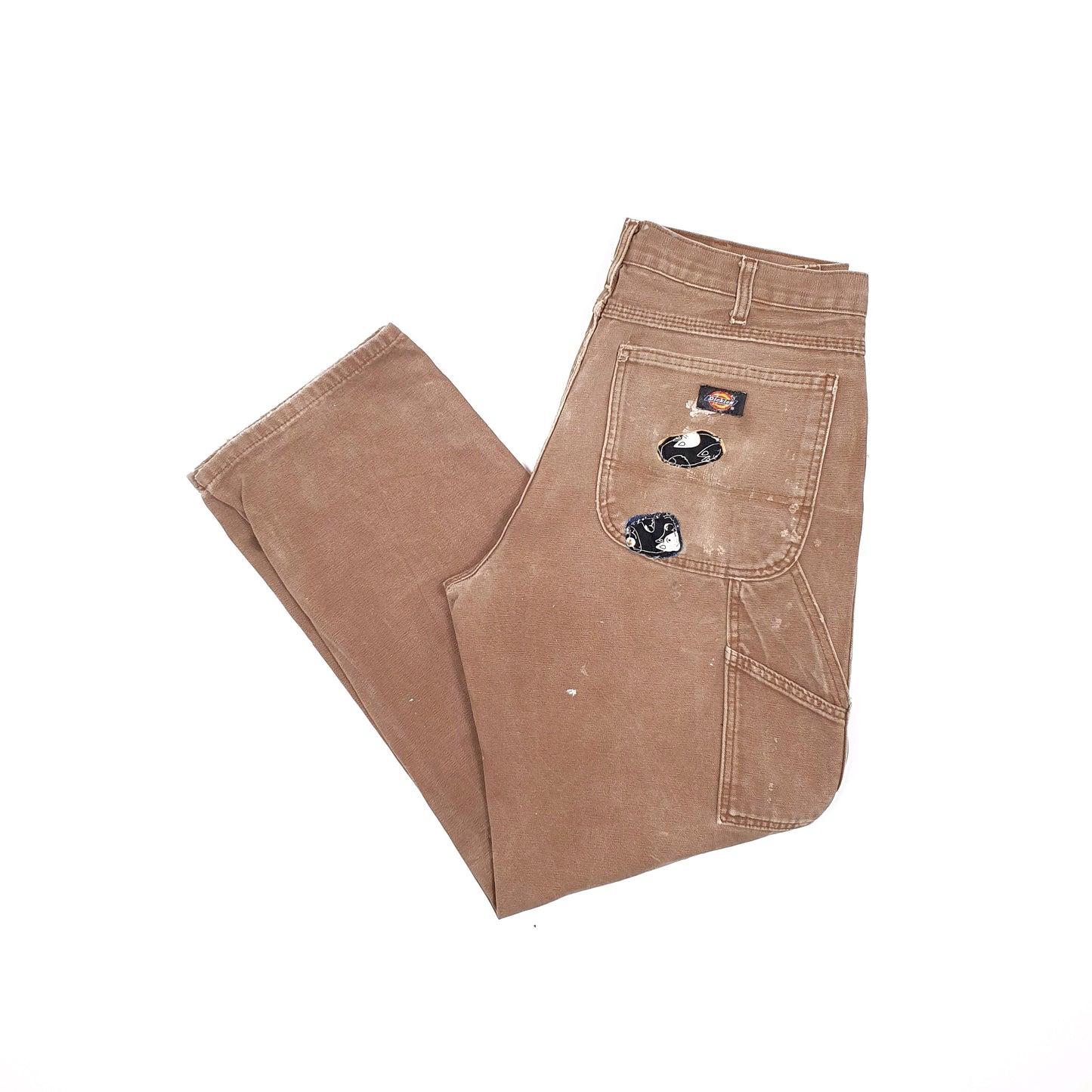 Mens Dickies Brown Carpenter Trousers W34 L30 Brown